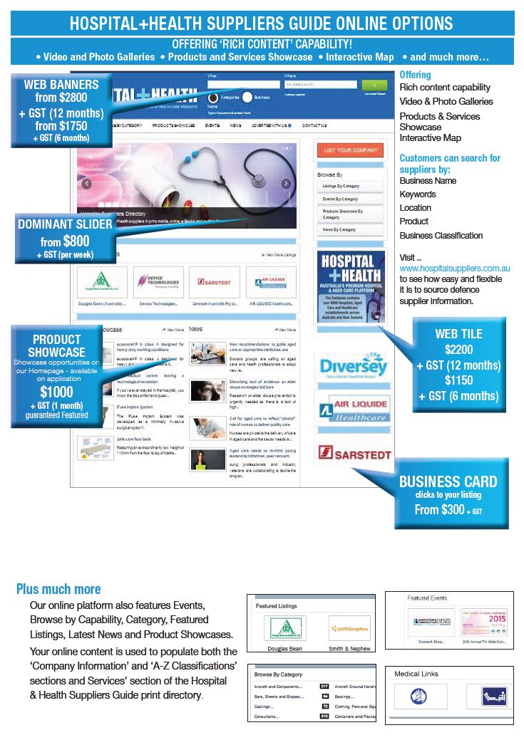 Hospital Suppliers Media Kit page 3